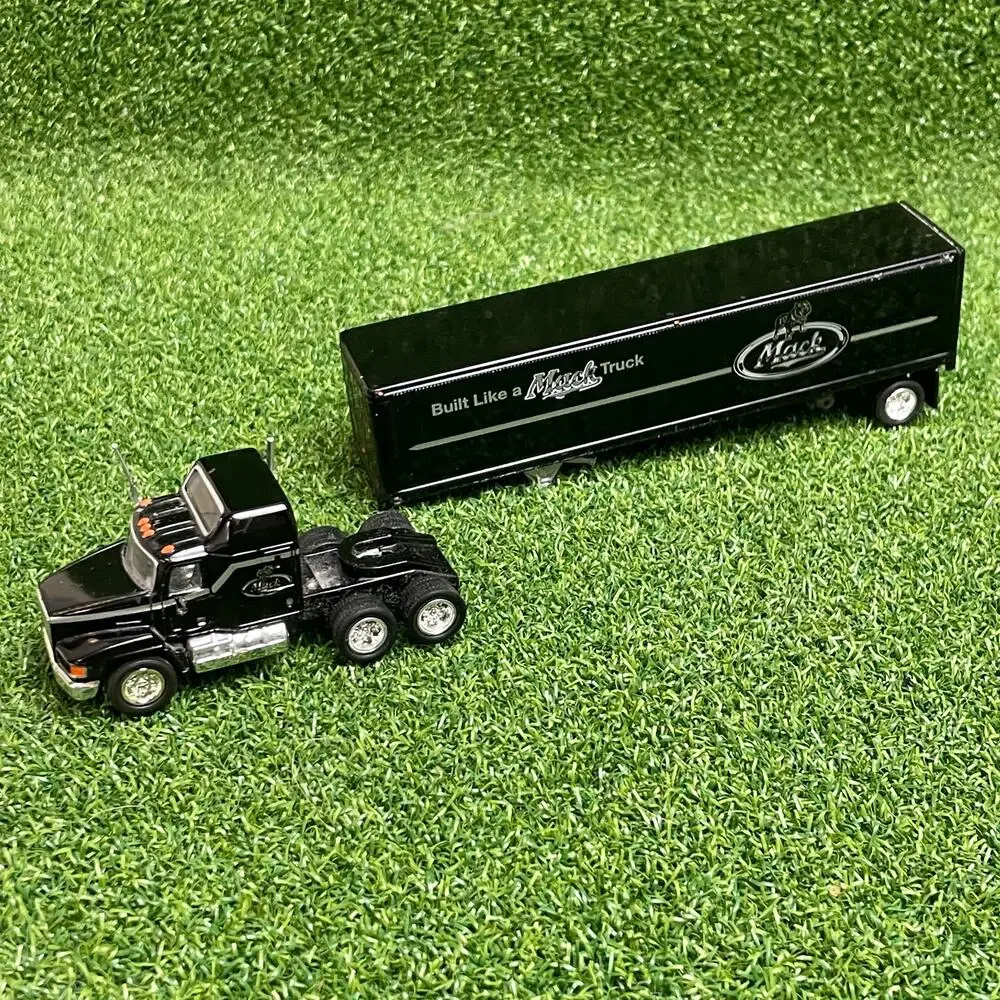 Vintage Matchbox Mack CH600 Black Diecast Tractor Trailer Toy